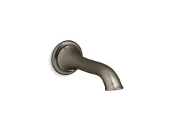 Wall-mount bath spout with flare design