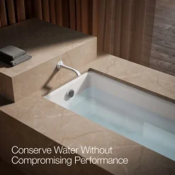 Wall-mount bath spout with flare design
