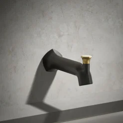 Wall-mount bath spout with Straight design and diverter