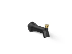 Wall-mount bath spout with Straight design and diverter