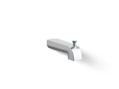 Wall-mount diverter bath spout