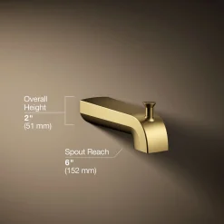 Wall-mount diverter bath spout