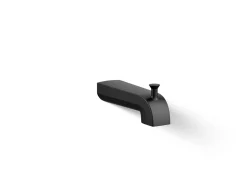 Wall-mount diverter bath spout