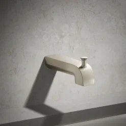Wall-mount diverter bath spout