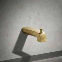 Wall-mount diverter bath spout