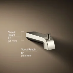 Wall-mount diverter bath spout