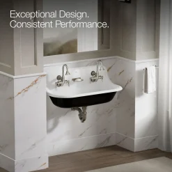 Wall-mount lavatory faucet, 1.2 gpm
