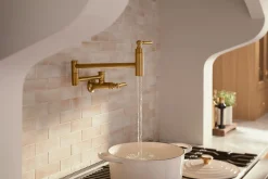 Wall-mount pot filler