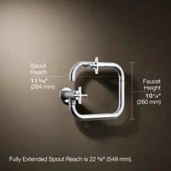 Wall-mount pot filler