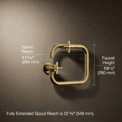 Wall-mount pot filler