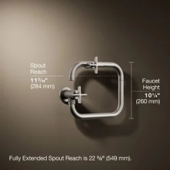 Wall-mount pot filler
