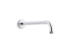 15-1/2" wall-mount single-function rainhead arm and flange