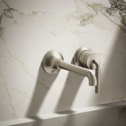 Wall-mount single-handle bathroom sink faucet, 1.2 gpm