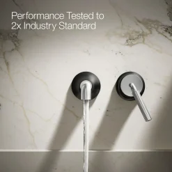 Wall-mount single-handle bathroom sink faucet, 1.2 gpm