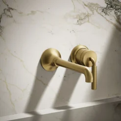 Wall-mount single-handle bathroom sink faucet, 1.2 gpm