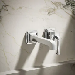 Wall-mount single-handle bathroom sink faucet, 1.2 gpm
