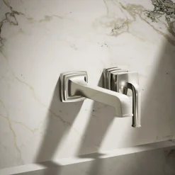 Wall-mount single-handle bathroom sink faucet, 1.2 gpm