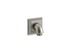 Wall-mount supply elbow with check valve