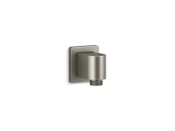 Wall-mount supply elbow with check valve