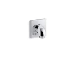 Wall-mount supply elbow with check valve