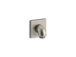 Wall-mount supply elbow with check valve