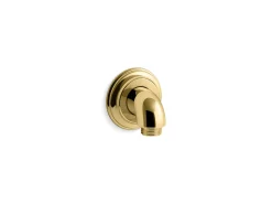 Wall-mount supply elbow with check valve