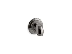 Wall-mount supply elbow with check valve