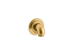 Wall-mount supply elbow with check valve