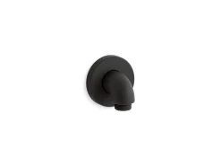Wall-mount supply elbow with check valve