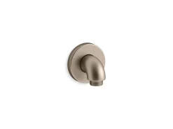 Wall-mount supply elbow with check valve