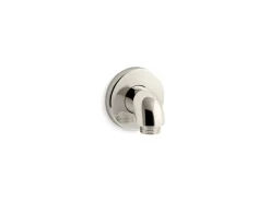 Wall-mount supply elbow with check valve
