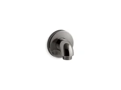 Wall-mount supply elbow with check valve