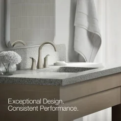 Widespread bathroom sink faucet, 1.2 gpm