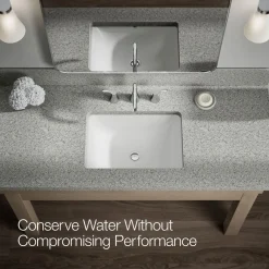 Widespread bathroom sink faucet, 1.2 gpm