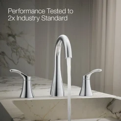 Widespread bathroom sink faucet, 1.2 gpm