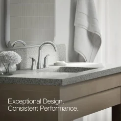 Widespread bathroom sink faucet, 1.2 gpm