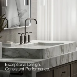 Widespread bathroom sink faucet with Cross handles, 1.2 gpm