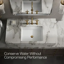 Widespread bathroom sink faucet with Cross handles, 1.2 gpm