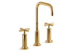 Widespread bathroom sink faucet with Cross handles, 1.2 gpm