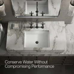 Widespread bathroom sink faucet with Cross handles, 1.2 gpm