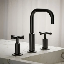 Widespread bathroom sink faucet with Cross handles, 1.2 gpm