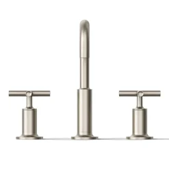Widespread bathroom sink faucet with Cross handles, 1.2 gpm