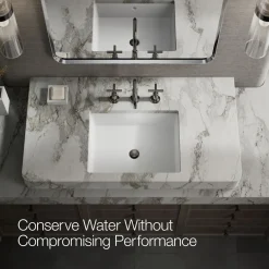 Widespread bathroom sink faucet with Cross handles, 1.2 gpm