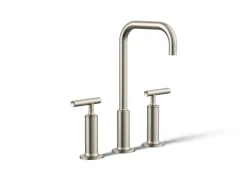 Widespread bathroom sink faucet with Lever handles, 1.2 gpm
