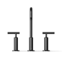 Widespread bathroom sink faucet with Lever handles, 1.2 gpm