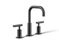 Widespread bathroom sink faucet with Lever handles, 1.2 gpm