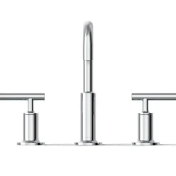 Widespread bathroom sink faucet with Lever handles, 1.2 gpm