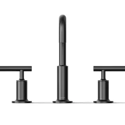 Widespread bathroom sink faucet with Lever handles, 1.2 gpm