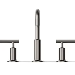Widespread bathroom sink faucet with Lever handles, 1.2 gpm