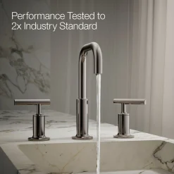 Widespread bathroom sink faucet with Lever handles, 1.2 gpm